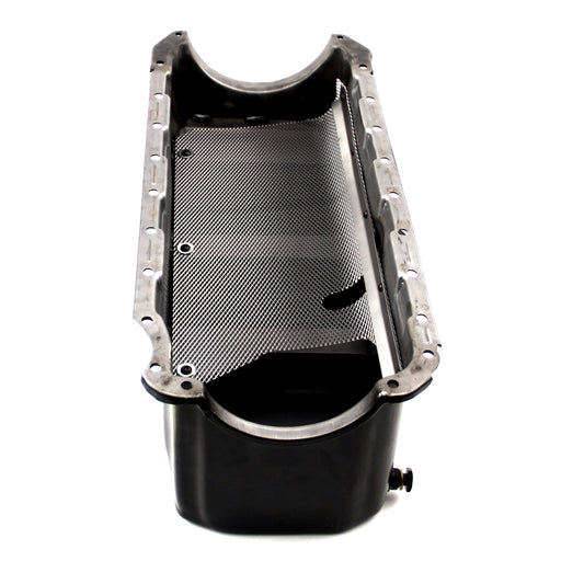 Cárter de aceite de competición negro para Chevy BB 454 Gen 4, 10 qt., 2 piezas RMS, cárter completo