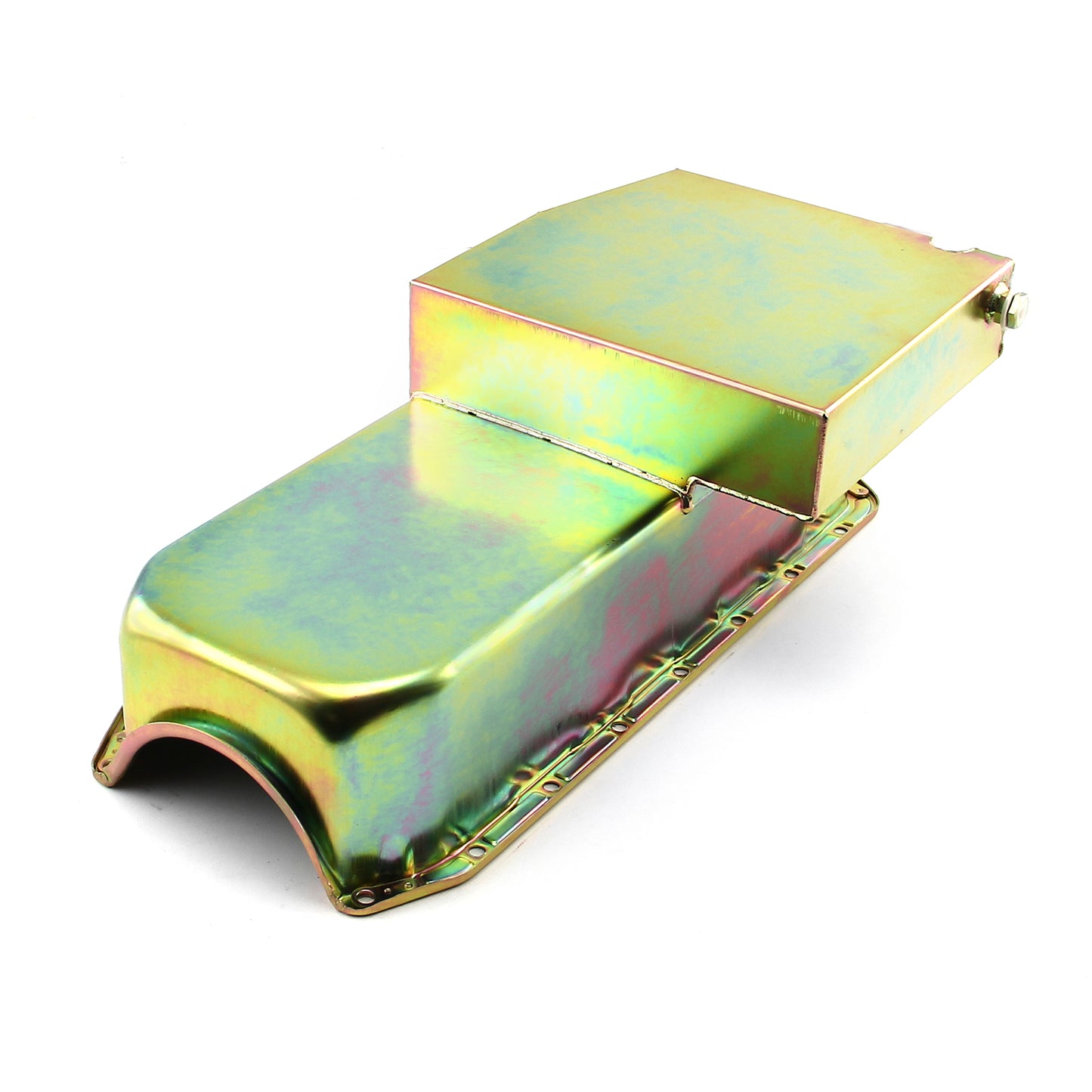 Chevy SBC 350 2Pcs Rms 1955-79 D/Side 7Qt Circle Track Oil Pan [Zinc]