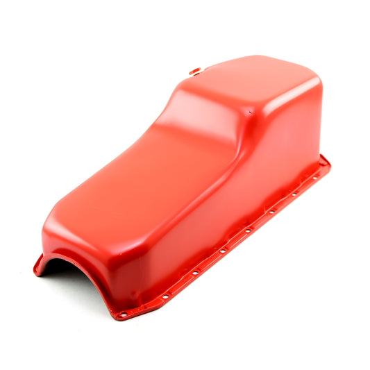 Cárter de aceite de repuesto para Chevy SBC 350 (2 piezas, 1955-79, lado D) [naranja]