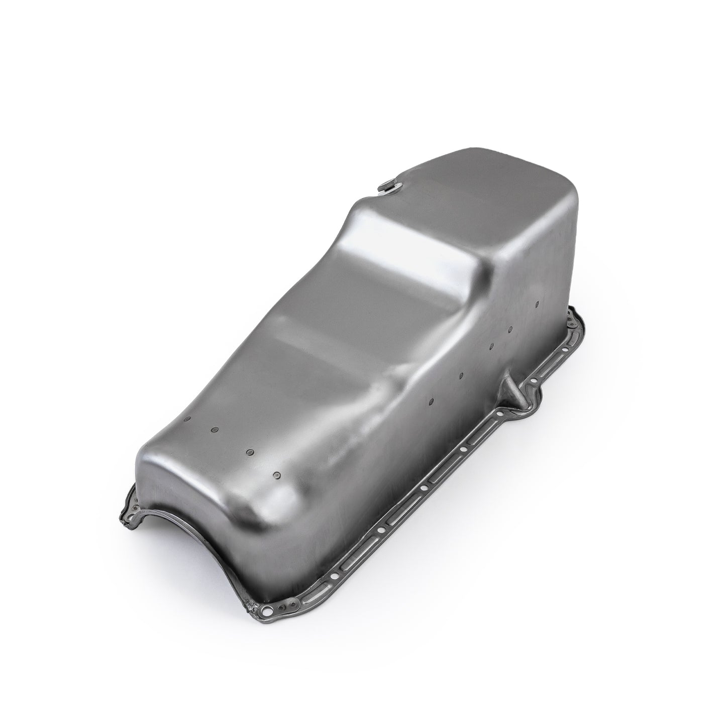 Cárter de aceite de repuesto para Chevy SBC 350 (2 piezas, 1980-85, lado de la transmisión) [Natural]