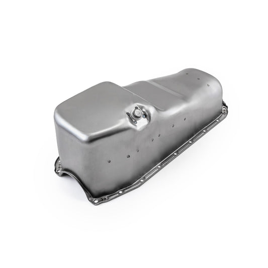 Cárter de aceite de repuesto para Chevy SBC 350 (2 piezas, 1980-85, lado de la transmisión) [Natural]