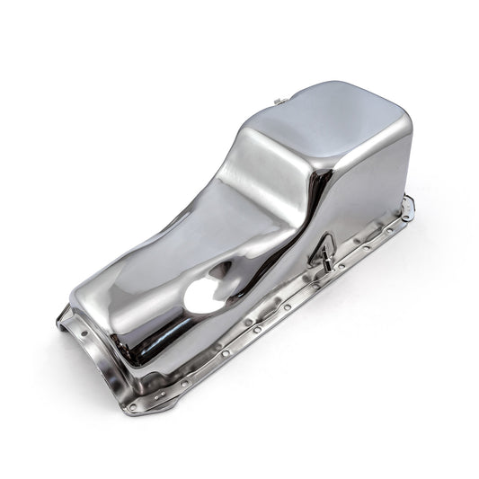 Chevy BBC 454 Gen 4 Rear Sump 2Pc Rms Chrome Oil Pan