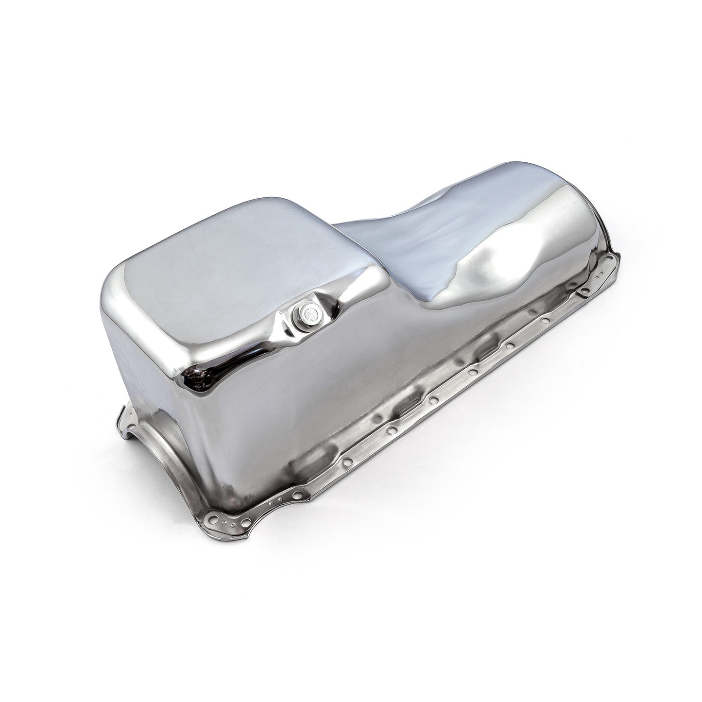 Cárter de aceite trasero de 2 piezas, cromado, para Chevy BBC 454 Gen 4