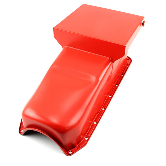 Cárter de aceite trasero de arrastre de 7 cuartos para Chevy SBC 350, 2 piezas, 1955-79, lado D, naranja