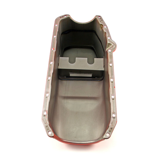 Cárter de aceite trasero de arrastre de 7 cuartos para Chevy SBC 350, 2 piezas, 1955-79, lado D, naranja