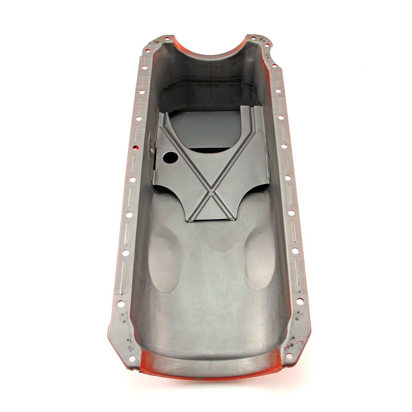 Cárter de aceite trasero de 2 piezas, color naranja, para Chevy BBC 454 Gen 4, 6 cuartos de galón