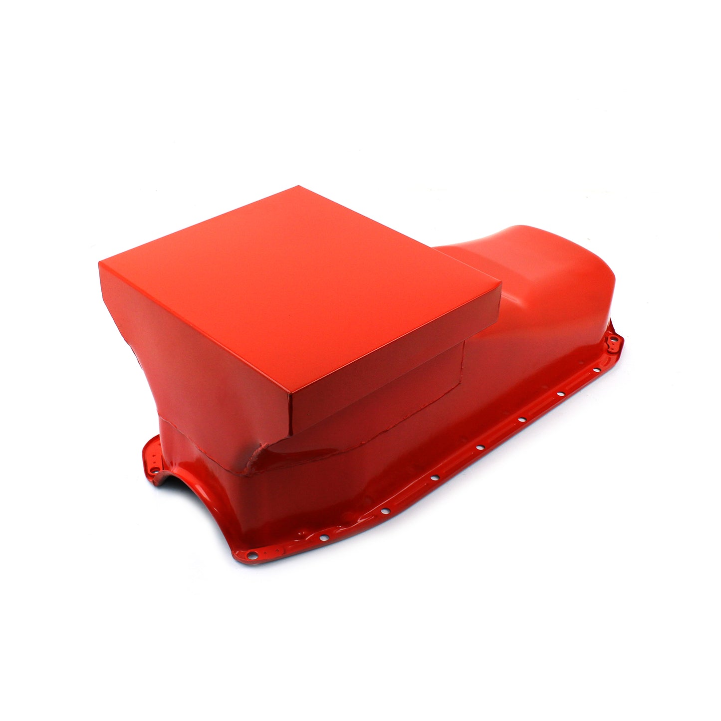 Cárter de aceite trasero de arrastre de 7 cuartos para Chevy SBC 350, 2 piezas, 1980-85, lado de marcha, naranja