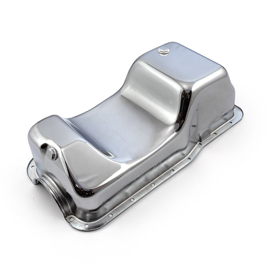 Cárter de aceite cromado de doble cárter para Ford SB 289 302 Windsor Fox Body
