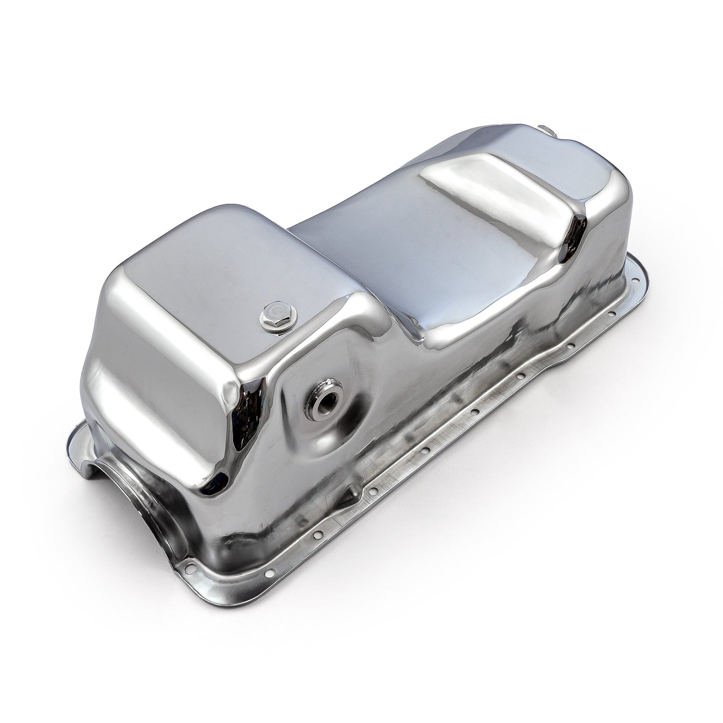 Cárter de aceite cromado de doble cárter para Ford SB 289 302 Windsor Fox Body