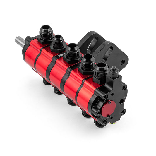 Bomba de aceite universal de aluminio billet de 5 etapas con cárter seco [Stock Car Drag]
