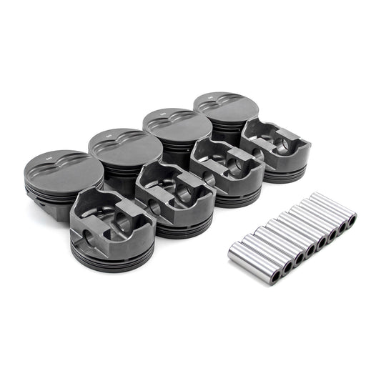 Pistones de pistón plano con revestimiento para Chevy SBC 383 ci, 5.7", 4.06", 1.425" y 0.927"