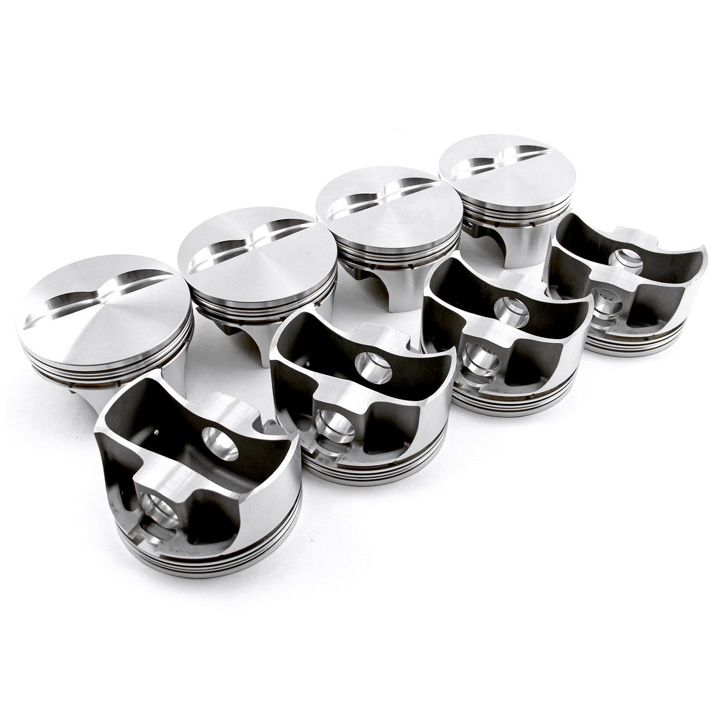 Chevy SBC 383 ci 6.0" 4.060" 1.100" 0.927" Flat Top Forged Pistons 2.5mm
