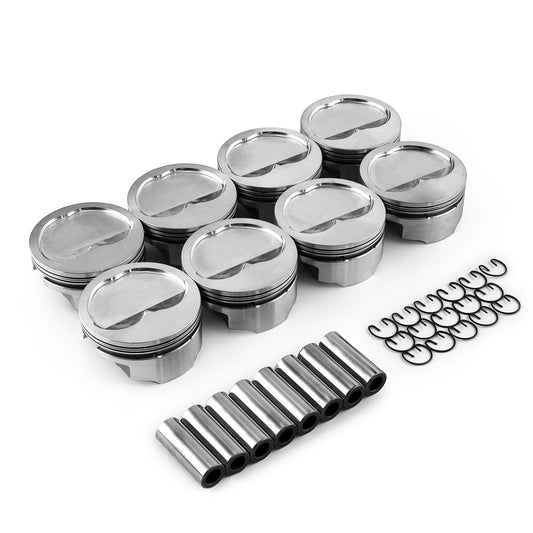 Chevy 400 427 Ford 351W Windsor 4.185" 1.015" Dished -16cc Forged Pistons