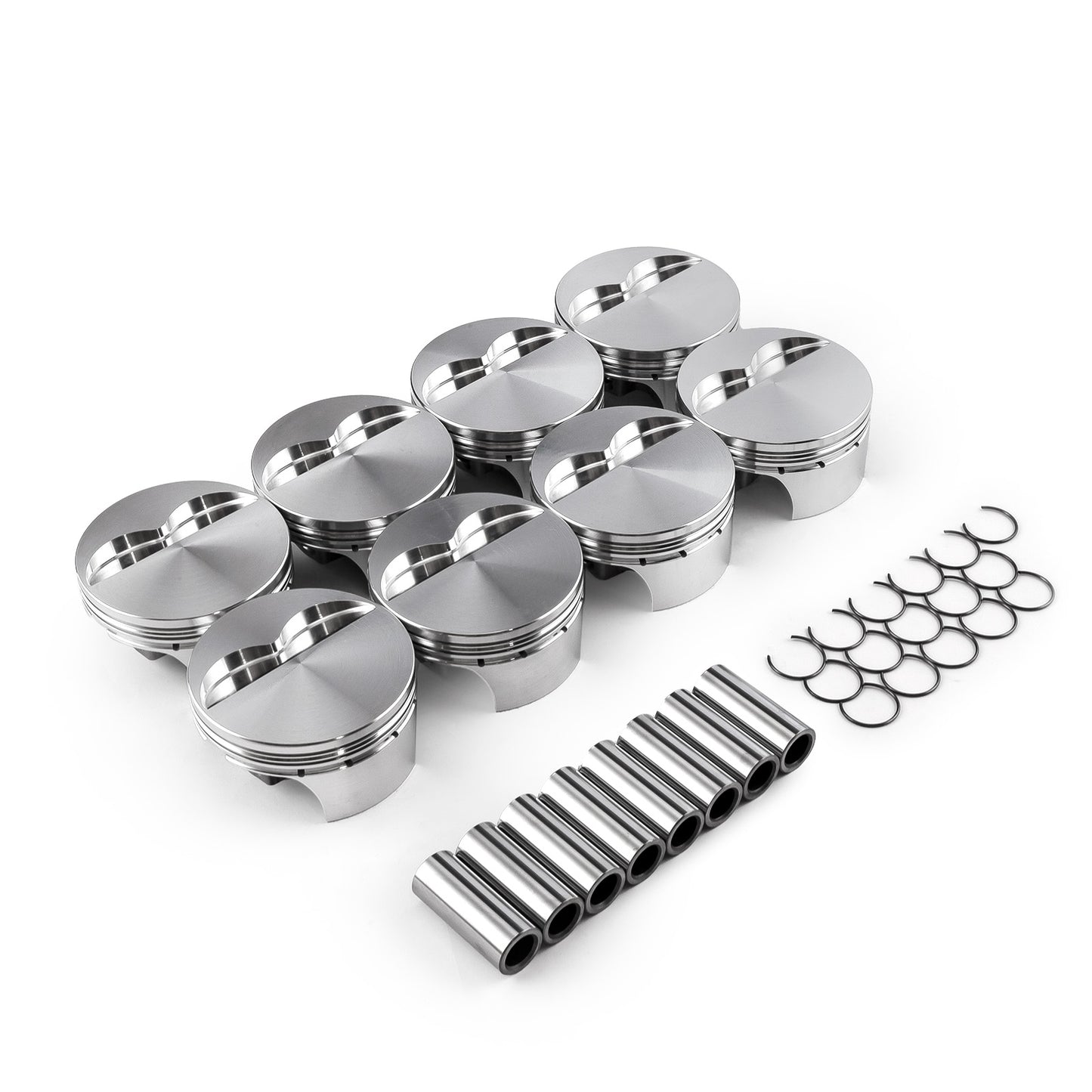 Chevy SBC 383 ci 6.0" 4.000" 1.100" 0.927" Flat Top Forged Pistons