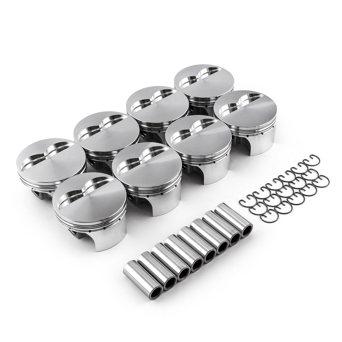 Pistones forjados de tapa plana para Chevy SBC 383 ci, 5.7", 4.04", 1.425" y 0.927"