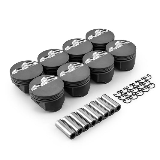 Pistones de pistón plano con revestimiento para Chevy SBC 383 ci, 5.7", 4.03", 1.425" y 0.927"