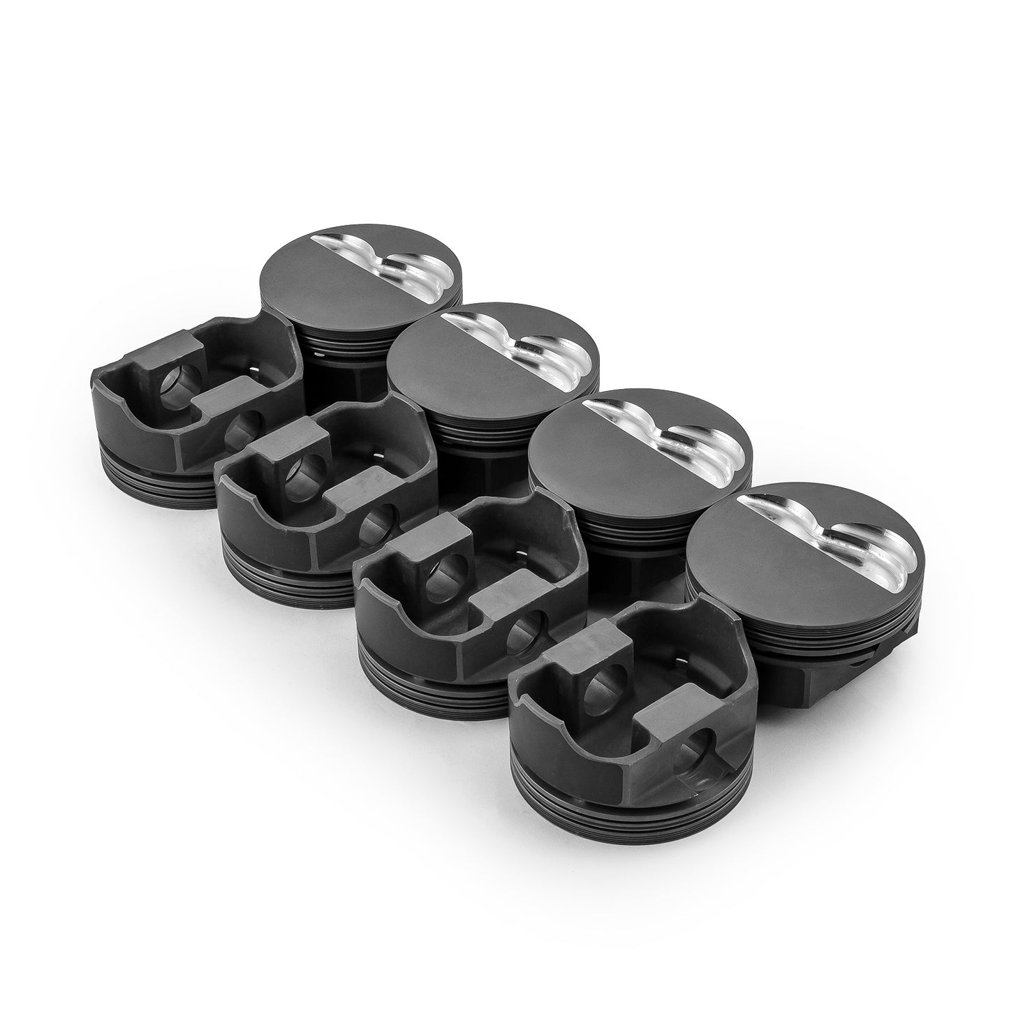 Chevy SBC 383 ci 6.0" 4.030" 1.100" 0.927" Flat Top Hyper Pistons [Coated]