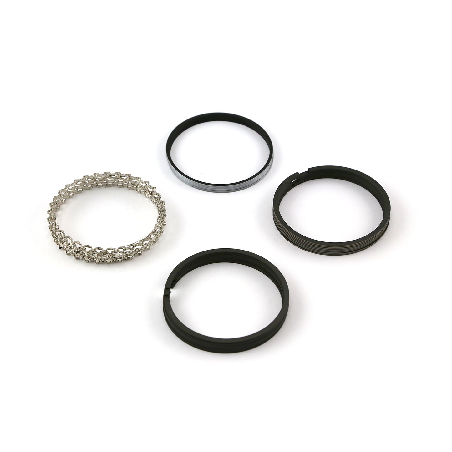 Juego de anillos de pistón de molibdeno de plasma de 4,020" (1/16 - 1/16 - 1/8") - Espacio cero