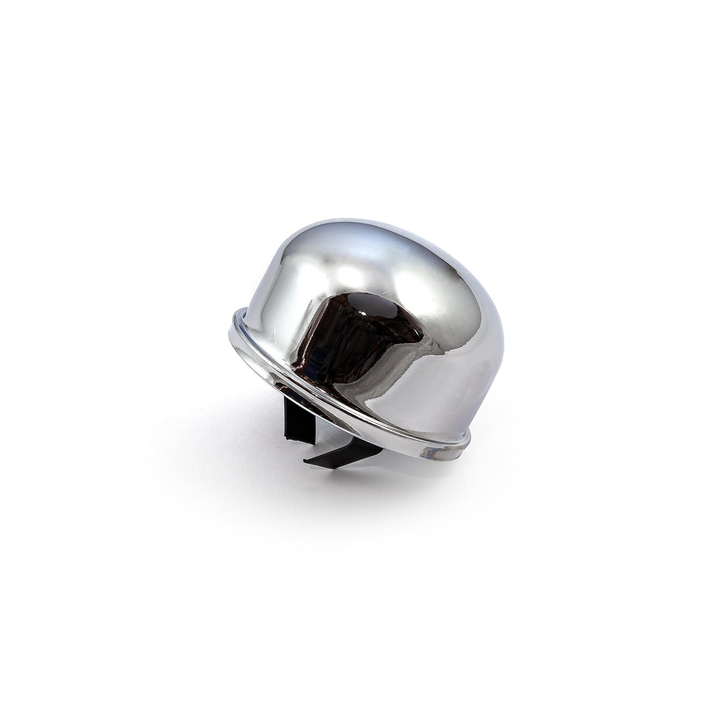 2 3/8" Chrome Push In Round Valve Cover Breather Cap (Suits Filler Tube To)