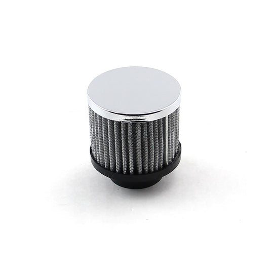 Chrome Valve Cover Filter Breather (1 3/8" Clamp On)