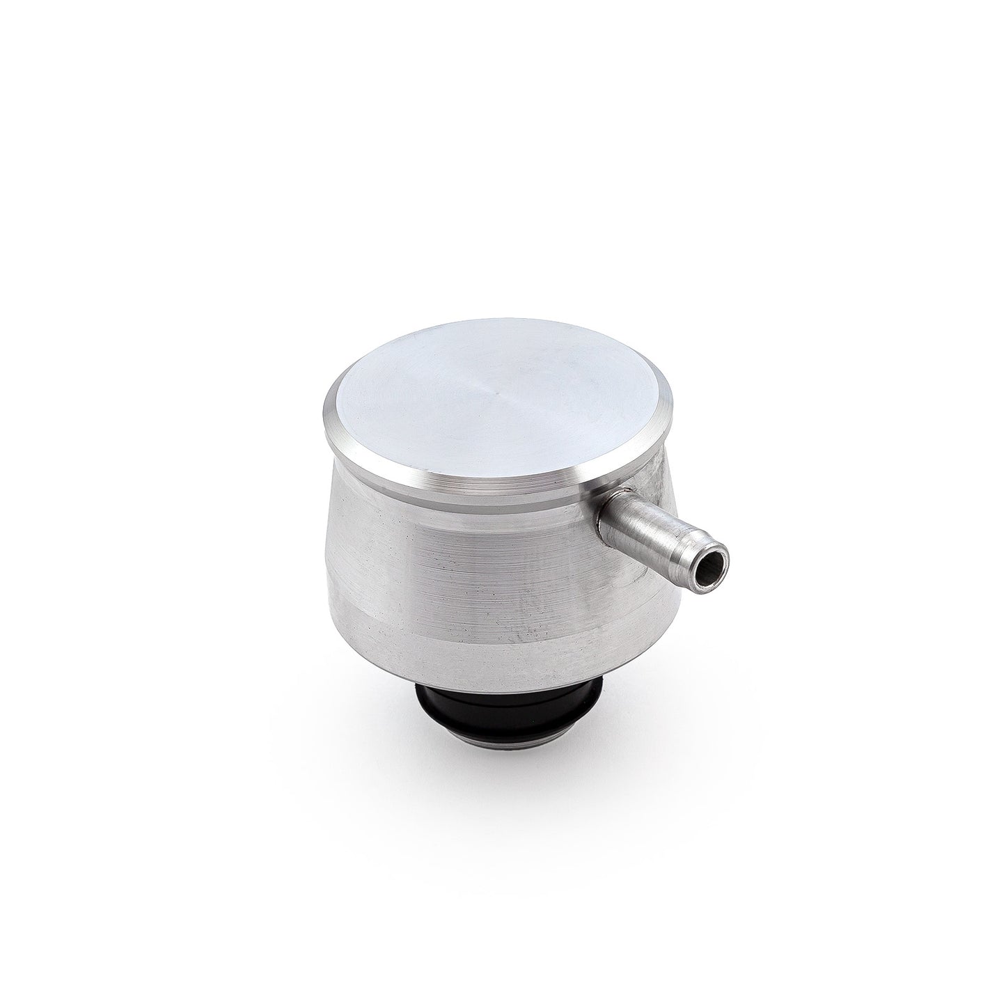 Tapa de ventilación de válvula de aluminio y arandela - con tubo de ventilación de PCV (a presión)