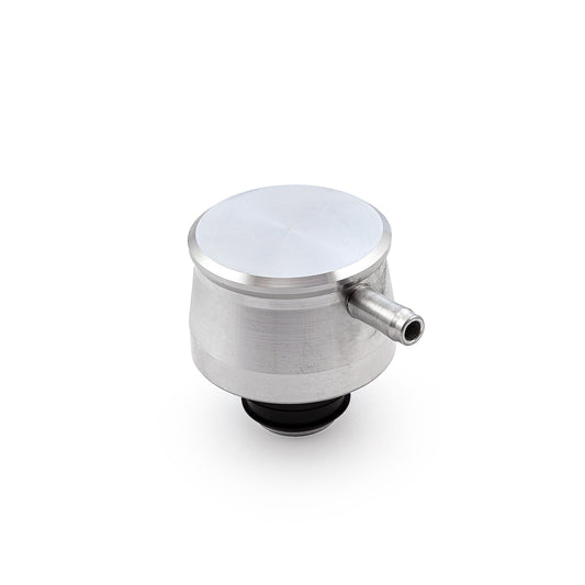 Tapa de ventilación de válvula de aluminio y arandela - con tubo de ventilación de PCV (a presión)