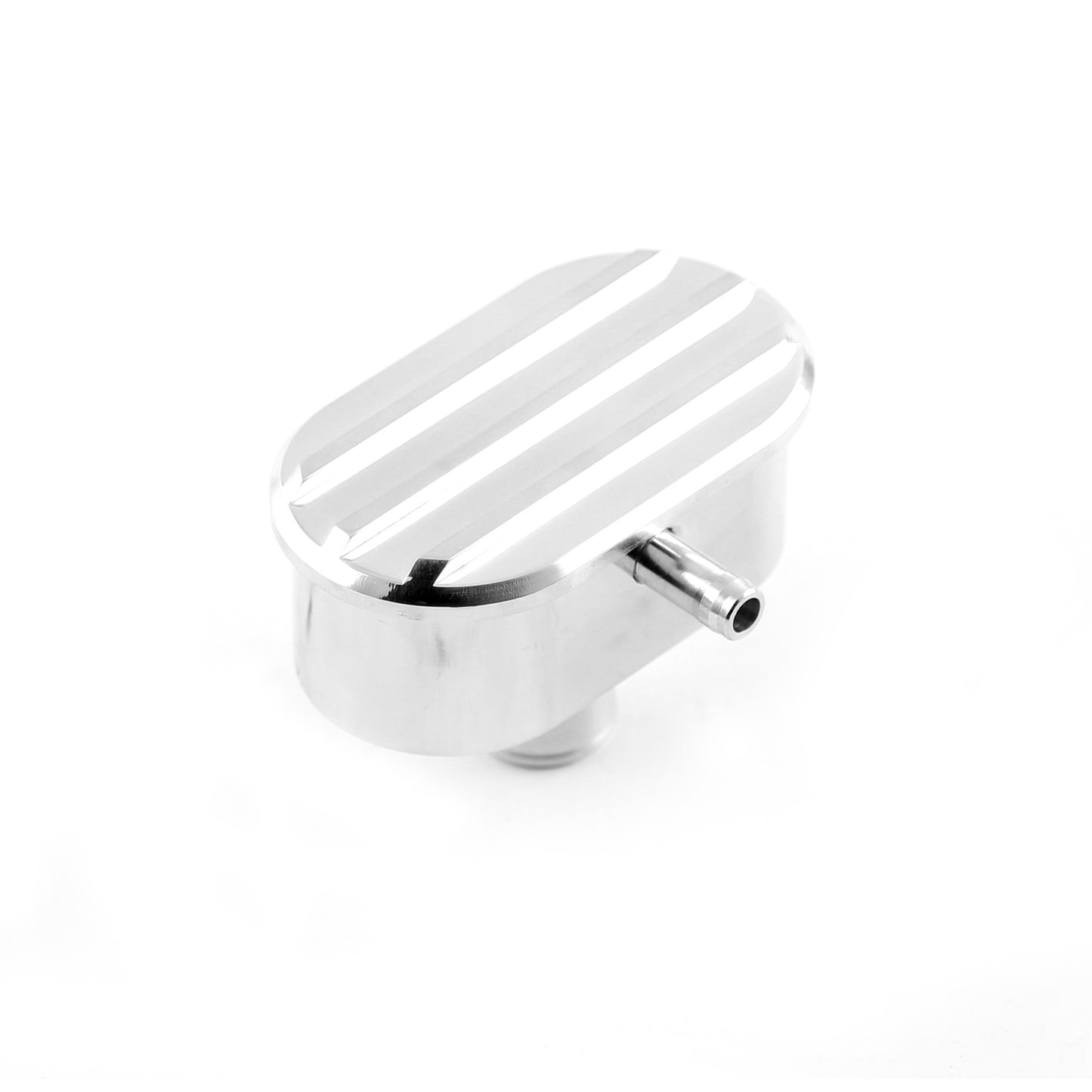 Tapa de válvula con aletas clásica, tapa de ventilación de aluminio, ojal de 1,25" y tubo de ventilación PCV