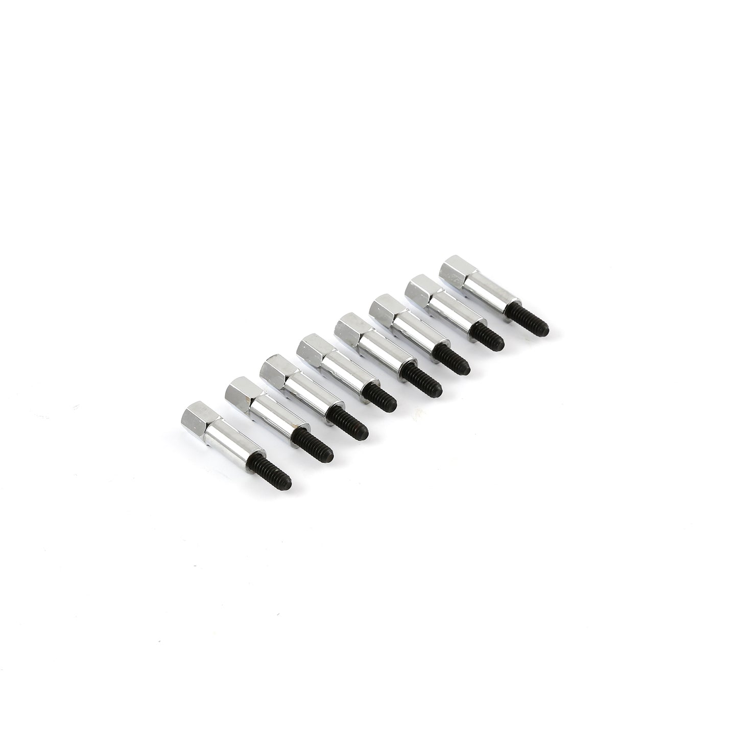 Chevy SBC BBC 1" Chrome Mini Bolt Valve Cover Stud Kit 1/4"-20 Thread - Set 8