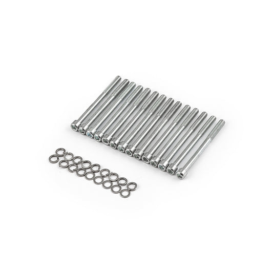 Pernos de tapa de válvula de cabeza Allen de acero de 3" con rosca de 1/4" [14 piezas]