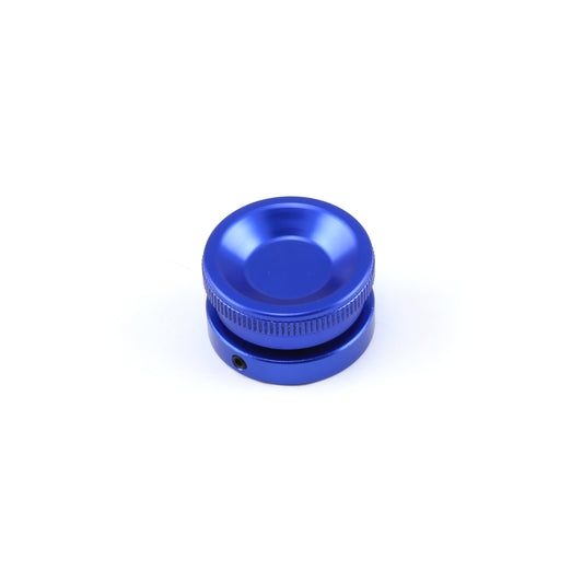 Kit de tapa de válvula roscada de aluminio billet para llenado de aceite - Anodizado azul