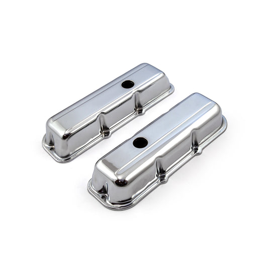 Tapas de válvulas de acero cromado para Chevy 173 2.8L V6 - Cortas con orificio