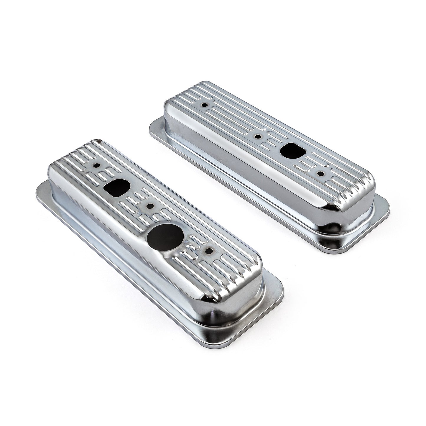 Tapa de válvula de acero cromado con perno central para Chevy 262 4.3L V6 - Corta con orificio para tapa de camioneta