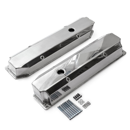Tapas de válvulas Mopar Chrysler BB 383 440 pulidas y fabricadas - Altas con orificio
