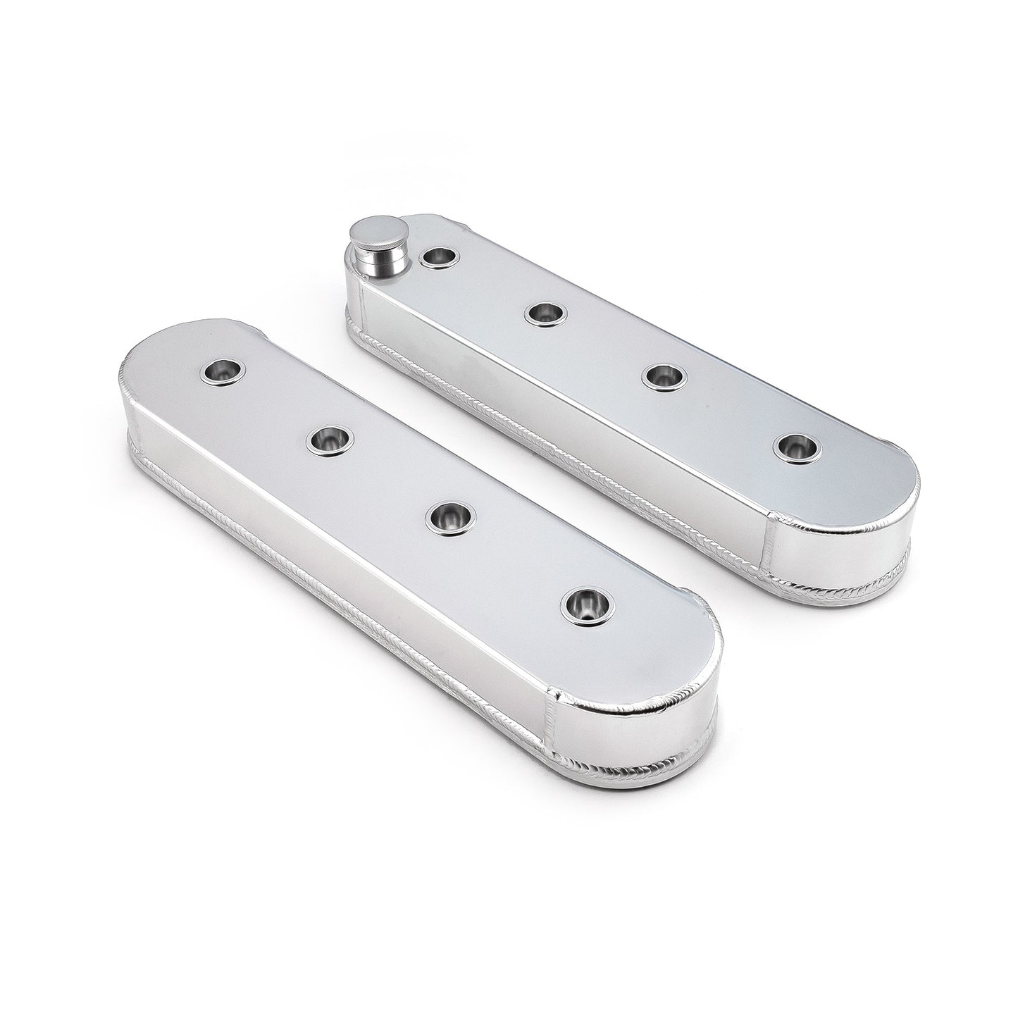 Tapas de válvulas pulidas fabricadas para Chevy LS1, LS2, LS3, LS6 y LS7 (sin soportes de bobina)