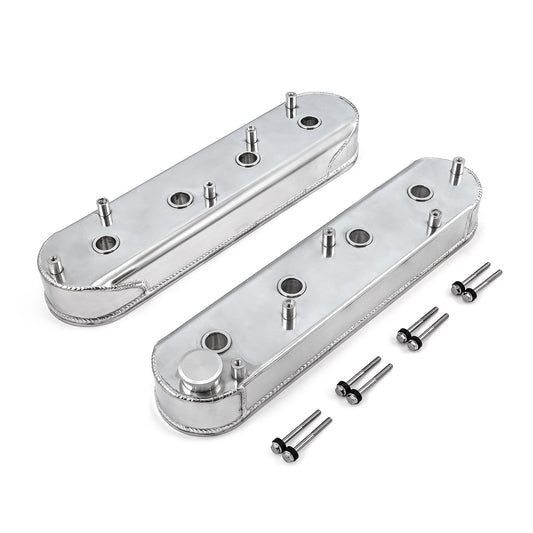 Tapas de válvulas pulidas fabricadas para Chevy LS1, LS2, LS3, LS6 y LS7 (con soportes de bobina)