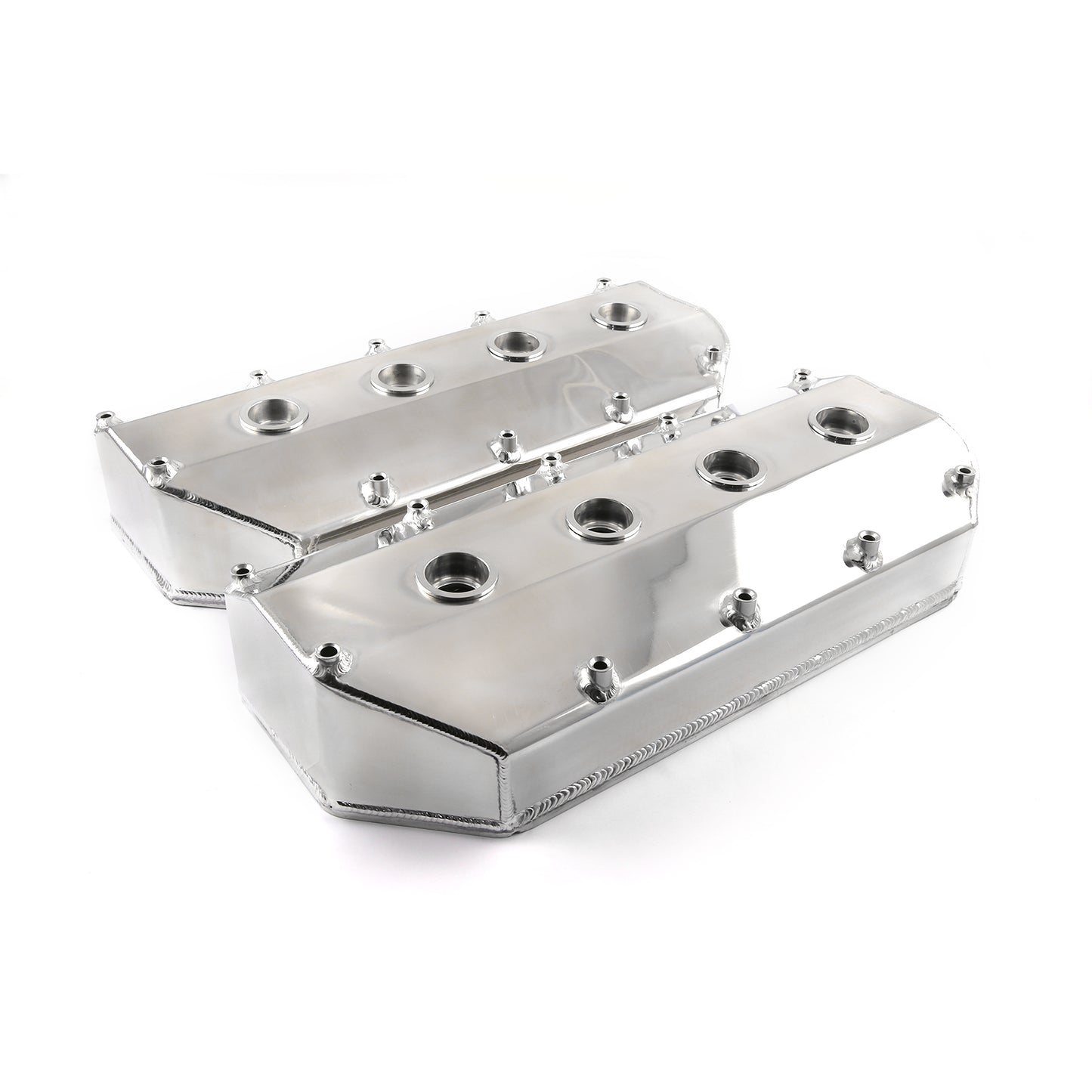 Hemi 426 Late Model AJ Stg V Top Fuel Head Polished Fabricated Valve Covers