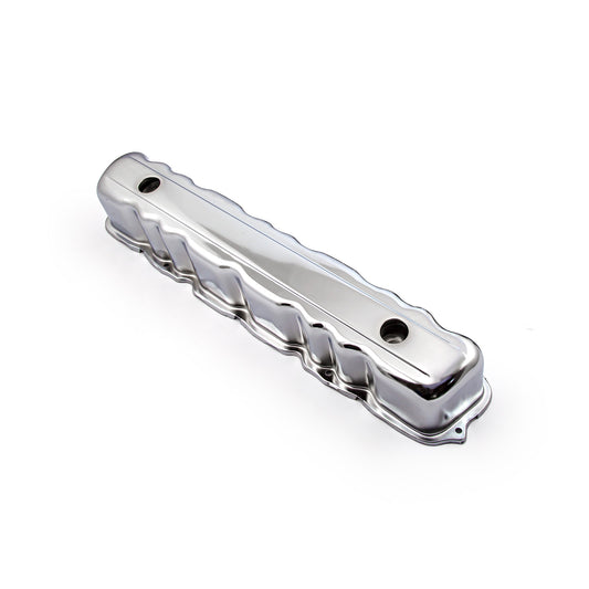 Ford 144 170 200 250 L6 1960-80 Chrome Steel Valve Cover w/2x Baffled Holes