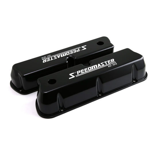 Ford SB 289 302 351 Windsor Black Aluminum Valve Covers Tall w/Hole
