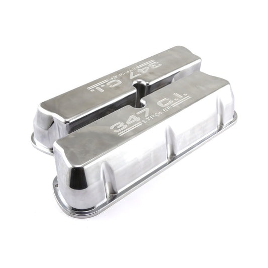 Tapas de válvulas para Ford SB 289 302 351 Windsor de aluminio pulido, 347 Stroker, altas, sin orificio