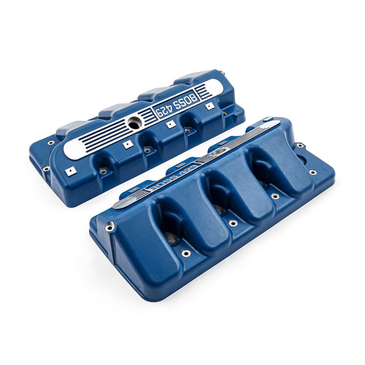 Ford Boss 429 Cast Aluminum Valve Covers - Blue