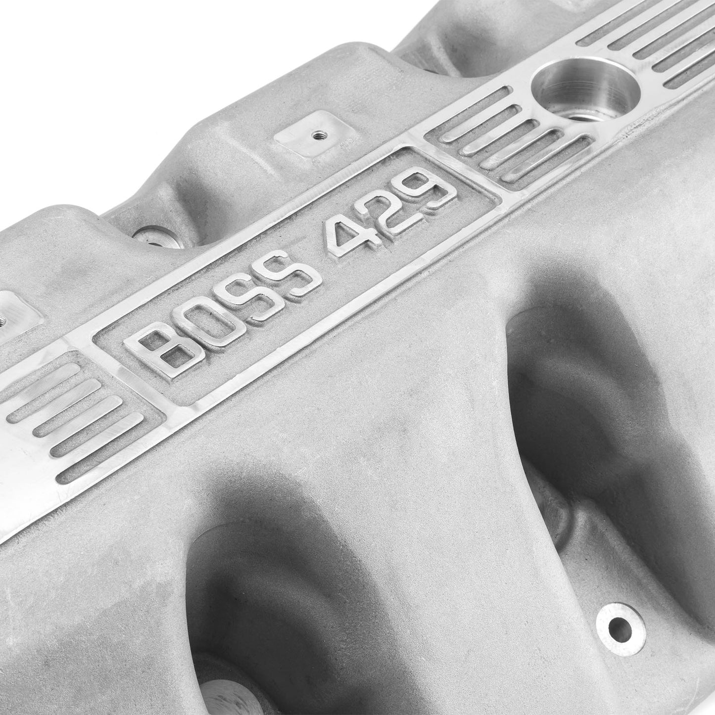 Tapas de válvulas de aluminio fundido para Ford Boss 429 - Plateadas