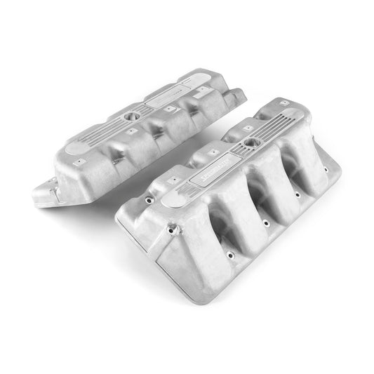 Tapas de válvulas de aluminio fundido para Ford Boss 429 - Logo plateado