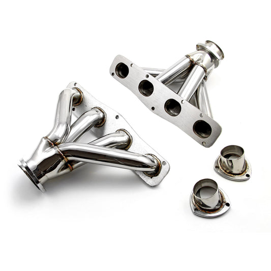 Colectores de acero inoxidable con bloque de tubería de 1 3/4" para Chrysler Hemi 331 392