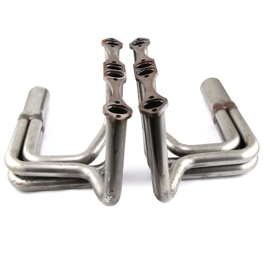 Chevy SBC 350 1932 Hi-Boy Raw Steel Exhaust Headers