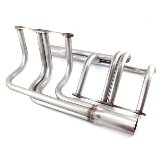 Chevy SBC 350 Classic T-Bucket Street Rod Raw Steel Exhaust Headers