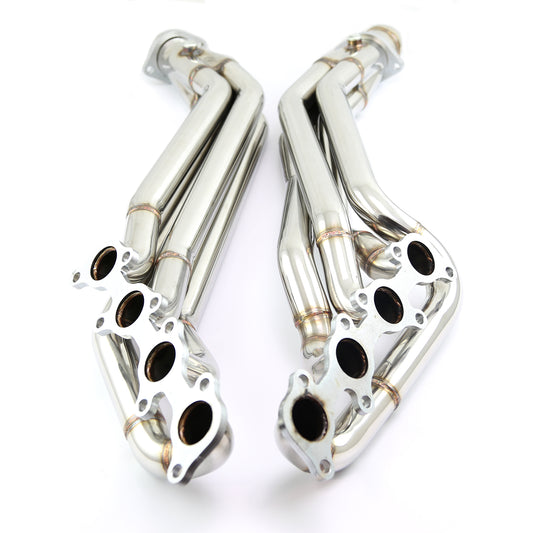 Colector de escape de acero inoxidable de tubo largo para Ford Mustang 2011-2013