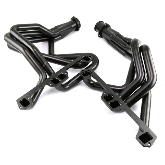 Mopar Chrysler 318 340 360 E Body Charger Challenger Duster  Black Steel Headers