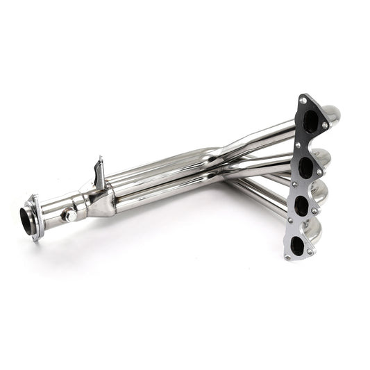 Compatible con Honda Civic 1.6 SI/DEL SOL DOHC VTEC 2001-05, cabezal de acero inoxidable 4 en 1