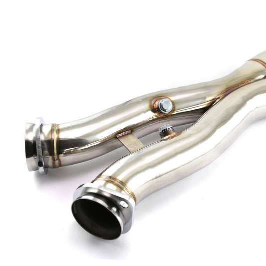 Chevy 2005 2013 Corvette 409 Stainless Steel C6 Base / Z06 Cross X Pipe