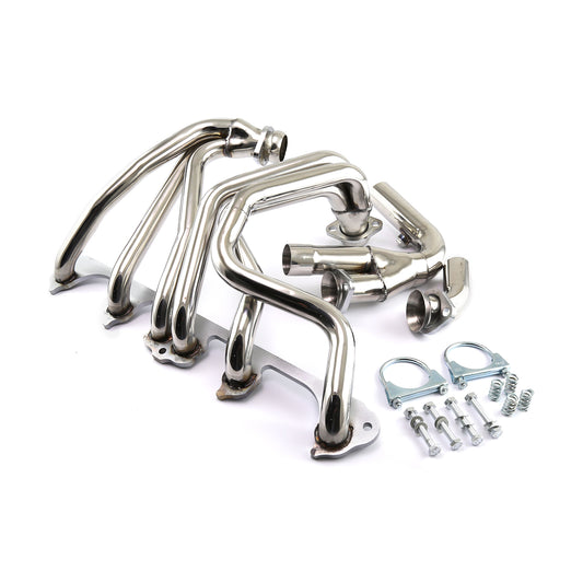 Colector de escape de acero inoxidable con colector y herrajes para Jeep Wrangler 4.0L 1991-1999
